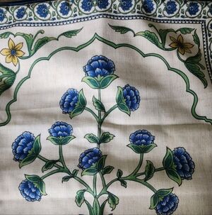 Floral Blue and Green Pillow Covers
